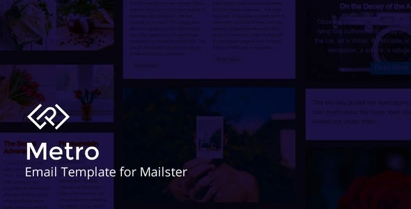 Metro – Email Template for Mailster