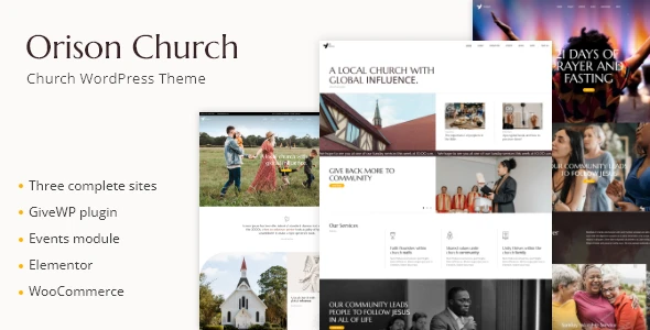 Orison – Church and Charity WordPress Theme